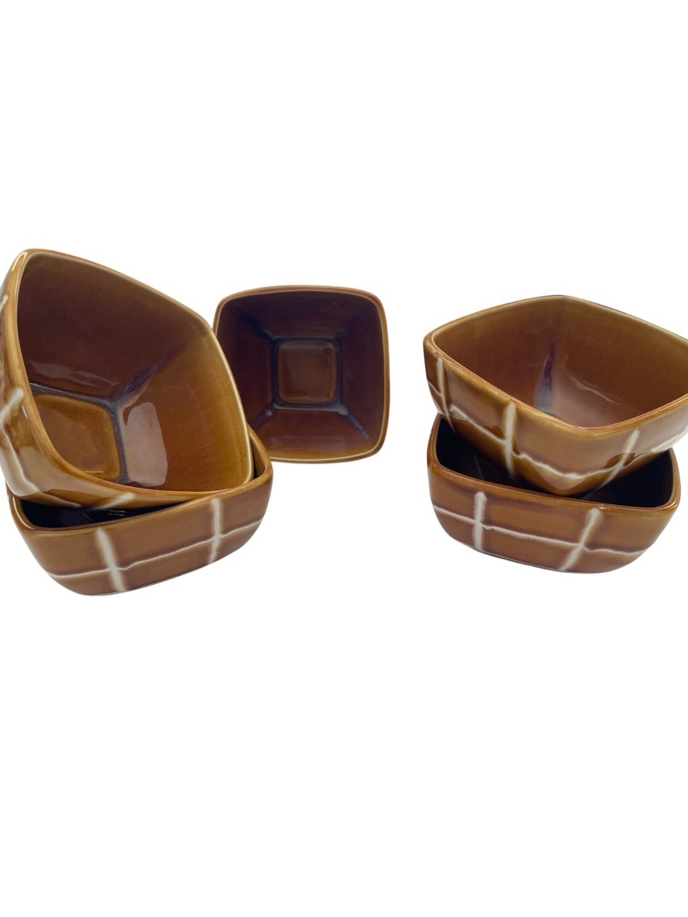 Style Eyes by Baum Bros Retro Collection Stoneware Cereal/Soup Bowl Set of 5